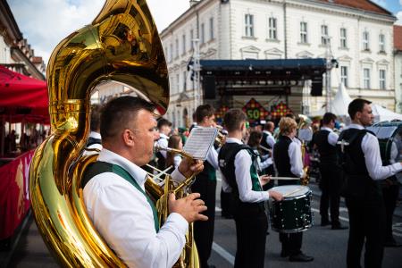 S soncem obsijan drugi festivalski dan 50. Dnevov narodnih noš in oblačilne dediščine v Kamniku (3)